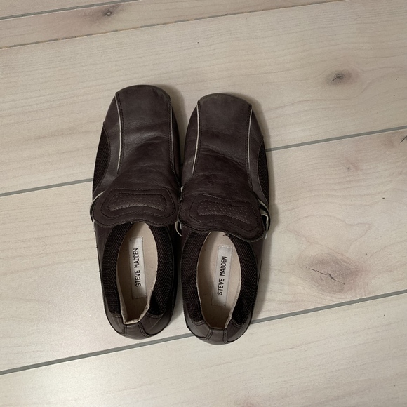 mens 10 Steve‎ Madden loafer slip on shoe brown
